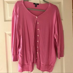 Chaps pink cardigan
